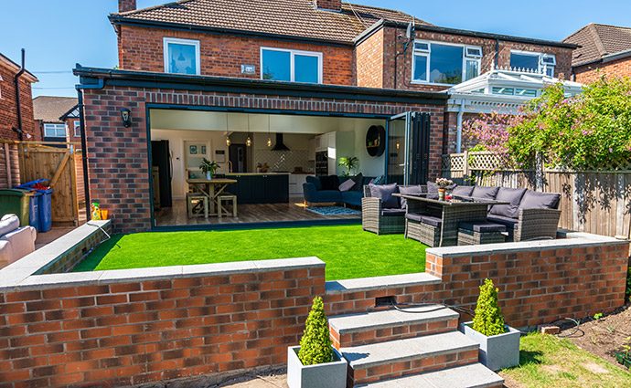 external image of a kitchen extension